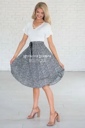Ahead Of The Game Animal Print Skirt