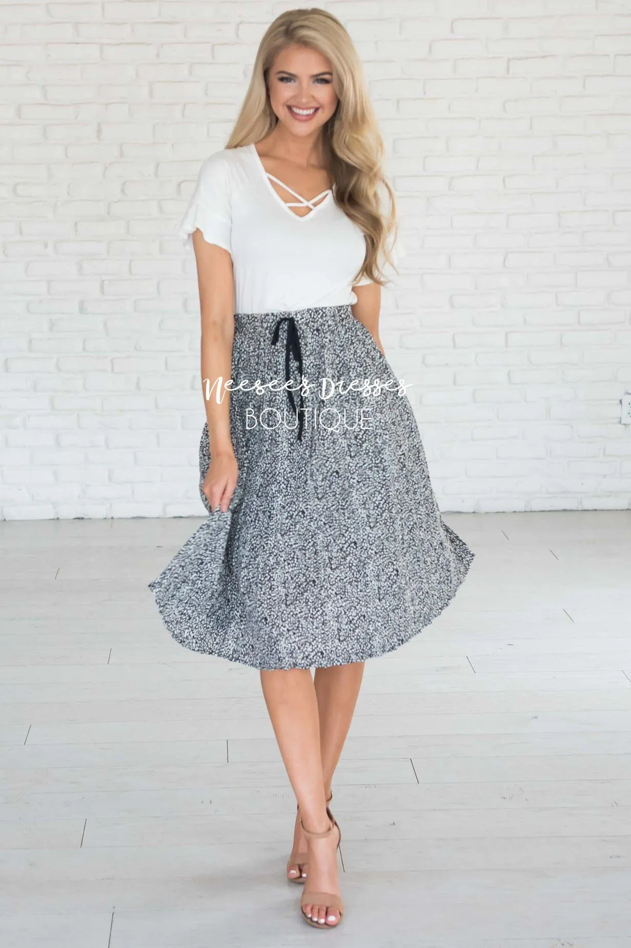 Ahead Of The Game Animal Print Skirt