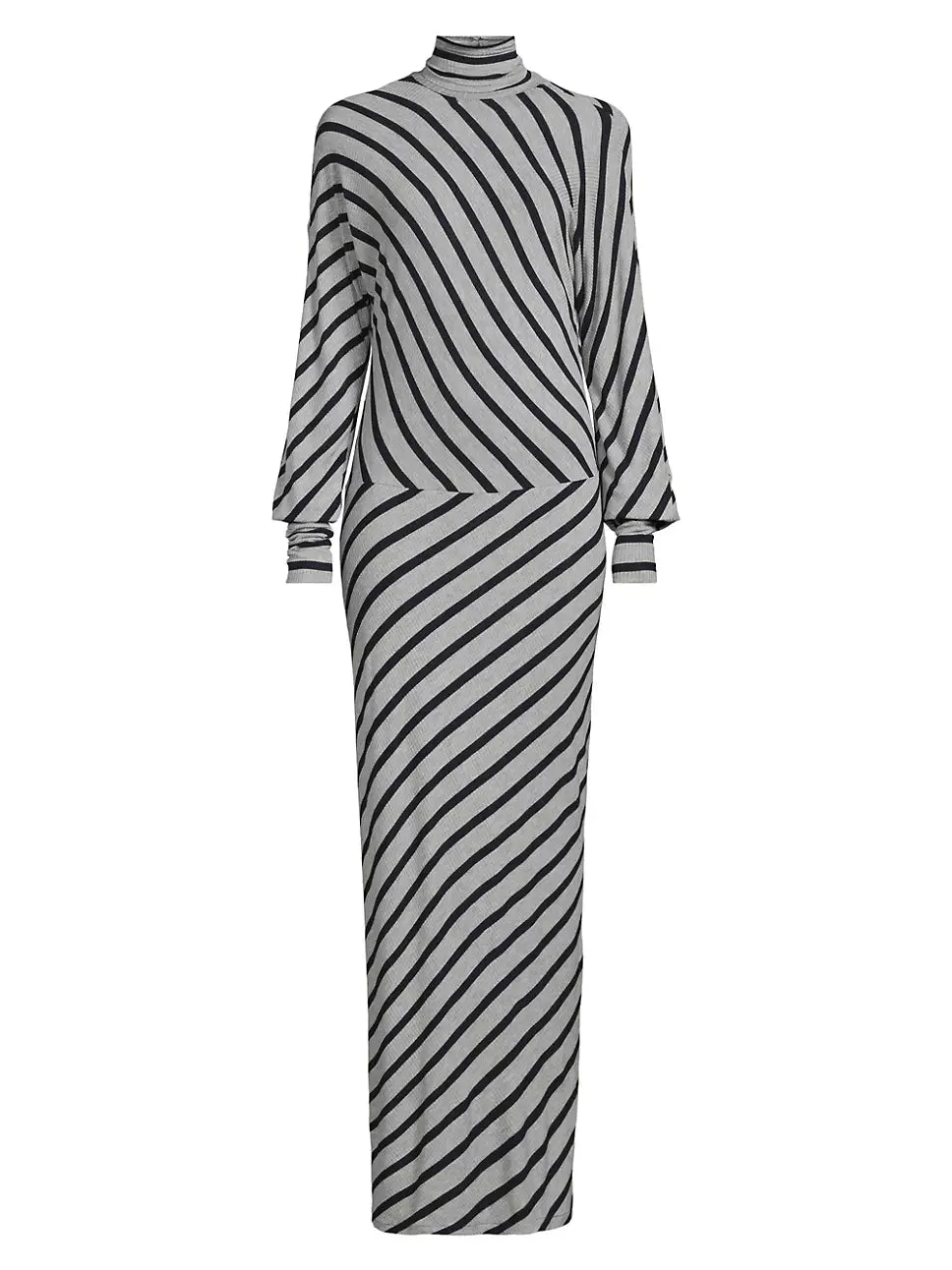 Bias Stripe Knit Dress