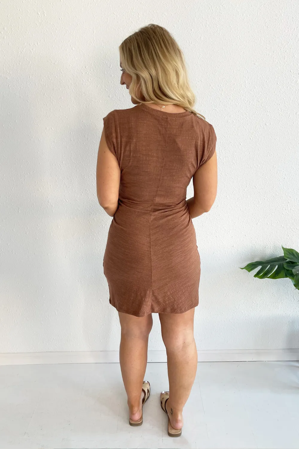 Camino Textured Mini Dress