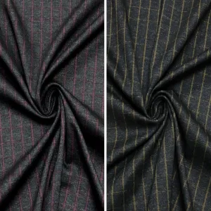 Checkered on Black Ponte Roma Fabric