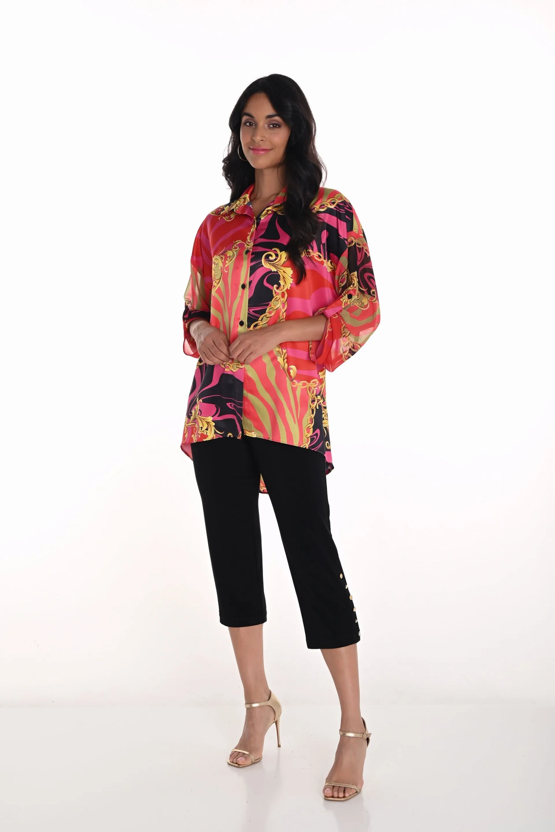 Frank Lyman Black Cropped Pants Style 251001
