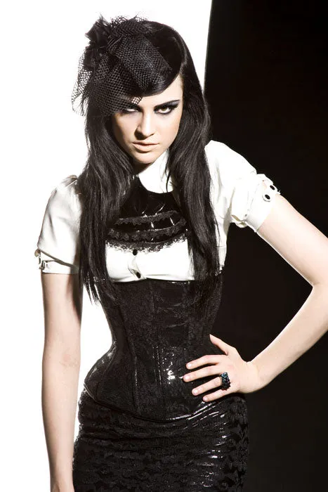 Lace overlay miniskirt