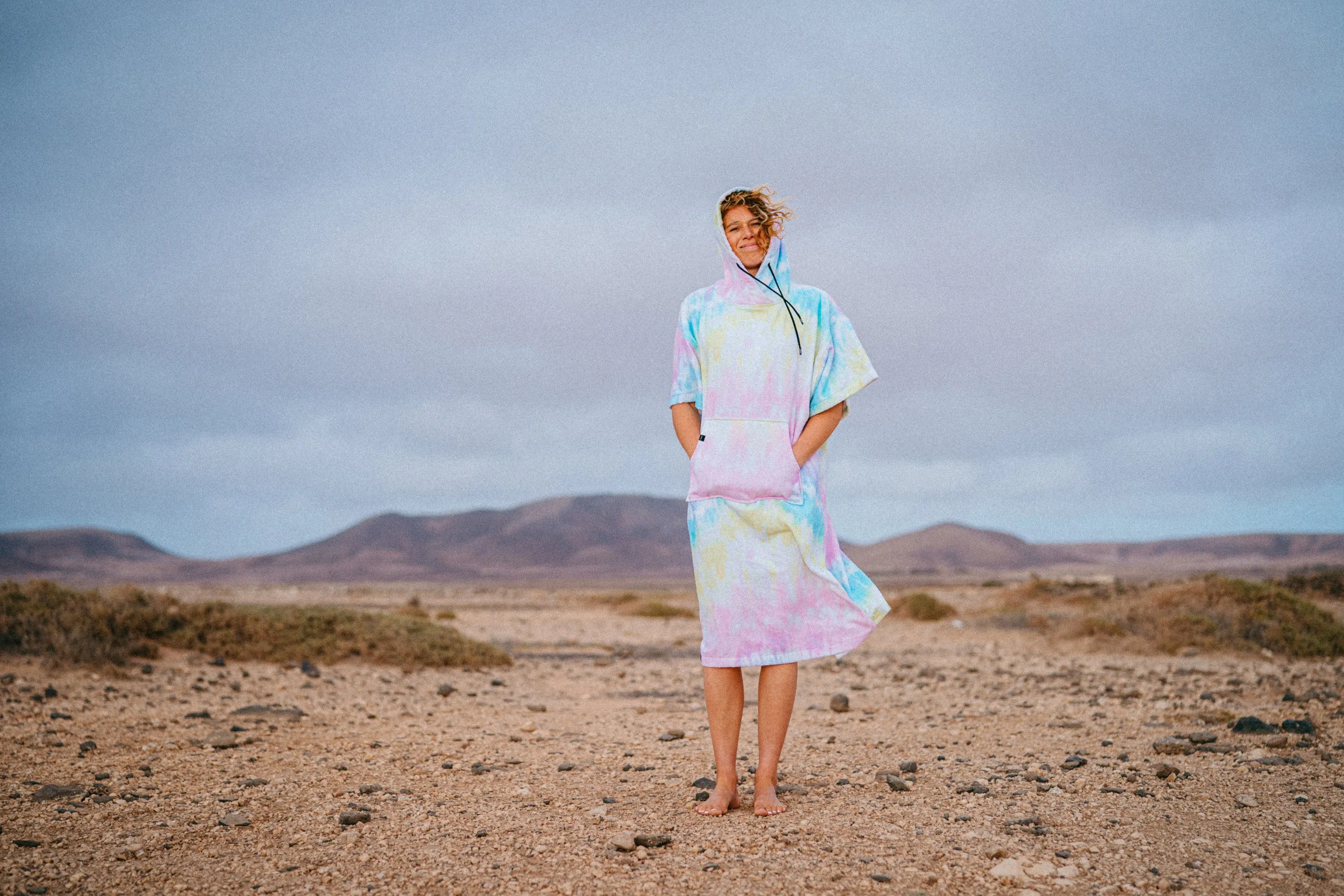 Mystic Poncho Velours AOP