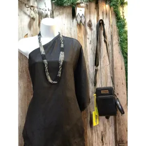 One Shoulder Woven Top, Poncho sleeve, Easy Fit, Goddess