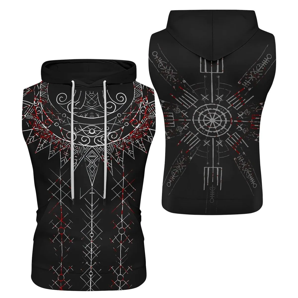 Sol Rune Sleeveless Pullover & Zip Hoodie