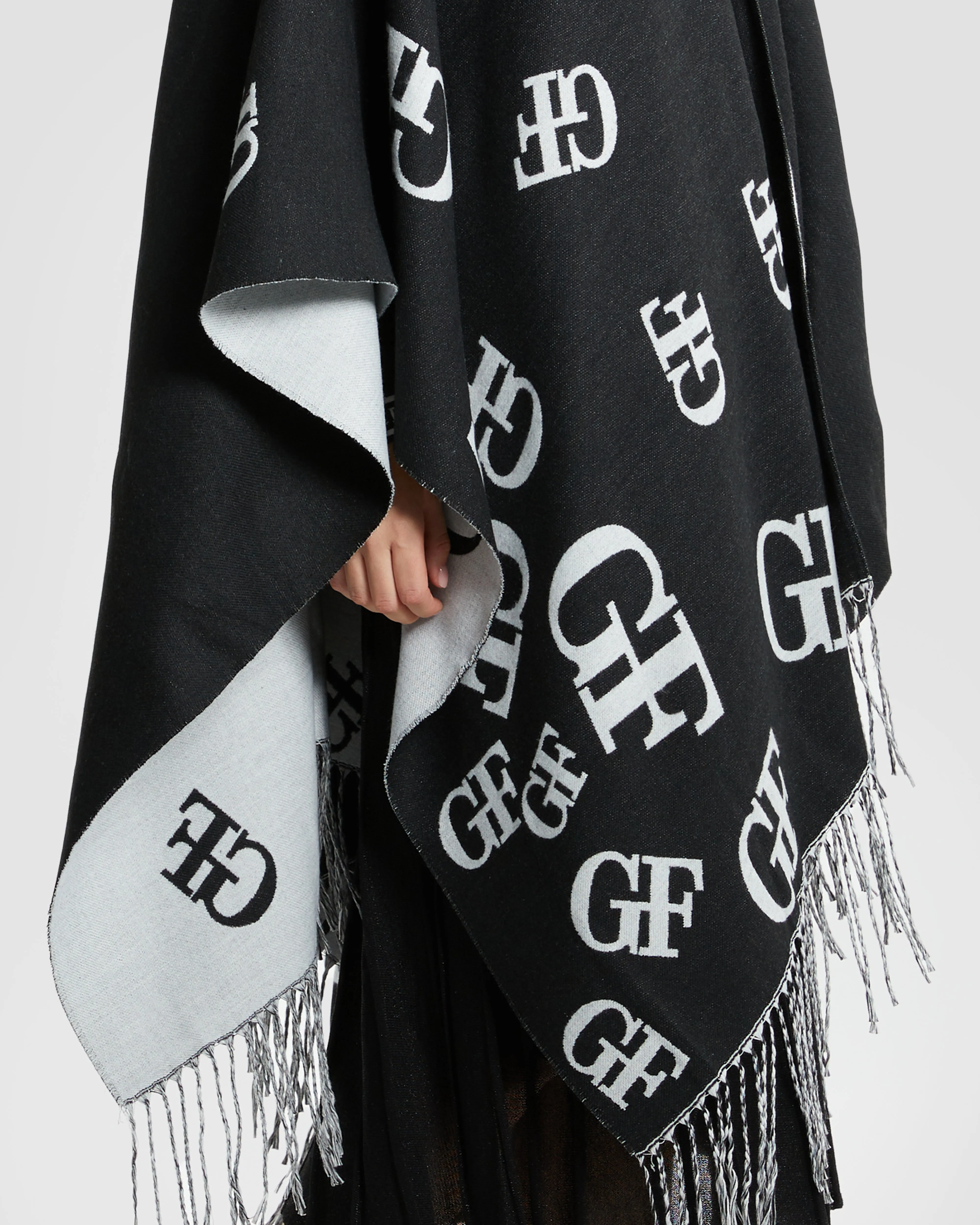 Two-tone GF Poncho